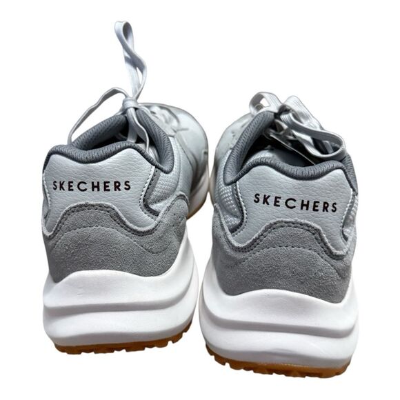 NEW SKECHERS Men's Fury Retro Jogger Sneaker Grey size 8.5 - Picture 3 of 8